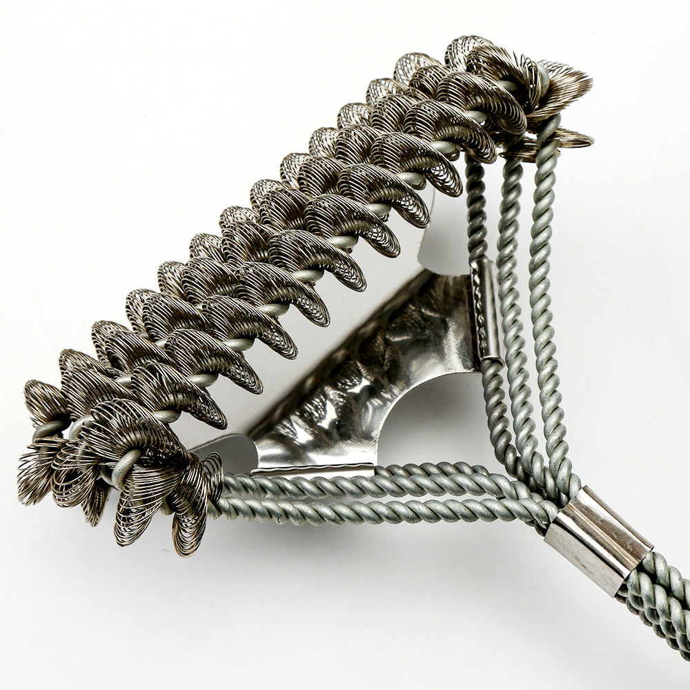 Stainless Steel BBQ Grill Brush Heavy Duty Barbecue Cleaning Tool