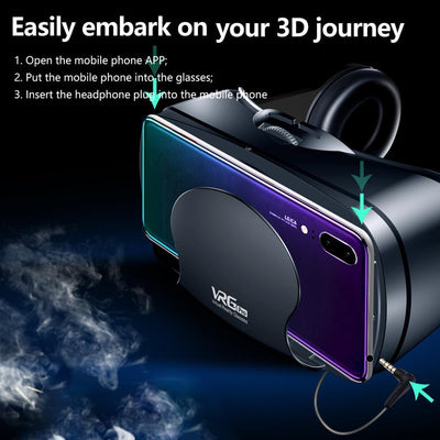 VR Headset 3D Virtual Reality Helmet For Immersive Experience