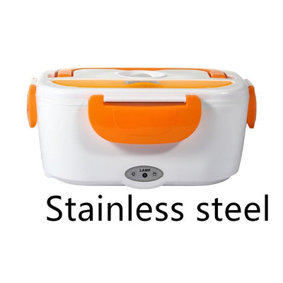 Electric Heated Lunch Box Stainless Steel Food Warmer For School Car Picnic