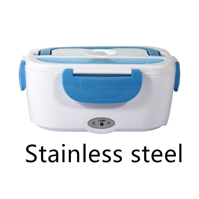 Electric Heated Lunch Box Stainless Steel Food Warmer For School Car Picnic