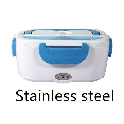 Electric Heated Lunch Box Stainless Steel Food Warmer For School Car Picnic