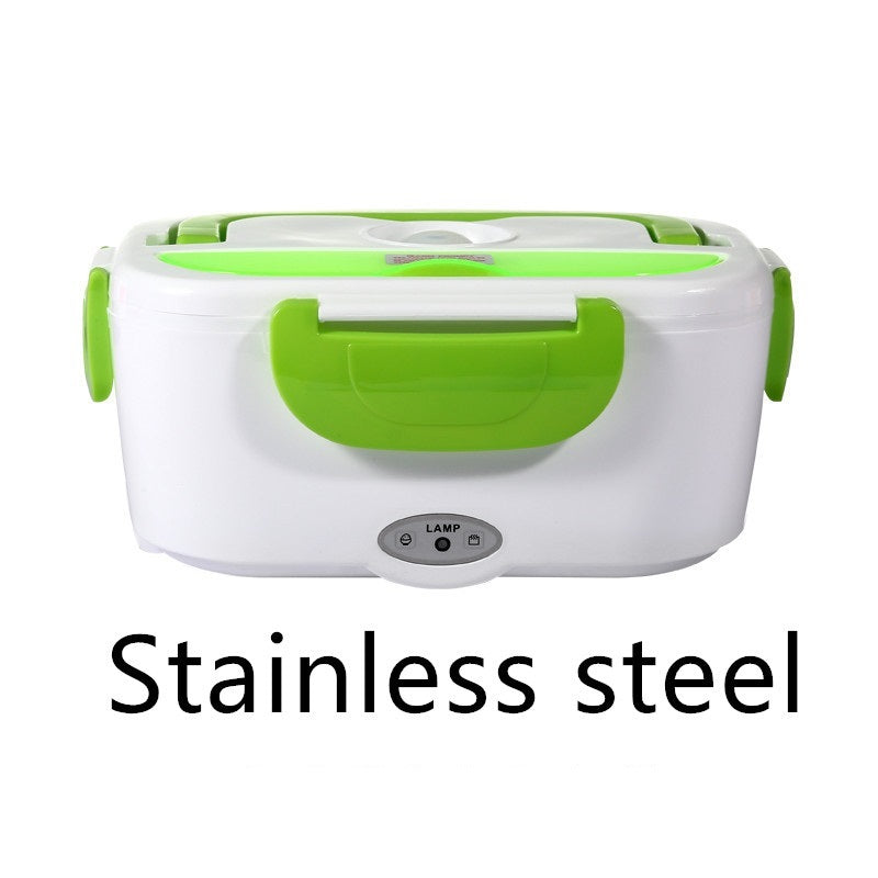 Electric Heated Lunch Box Stainless Steel Food Warmer For School Car Picnic