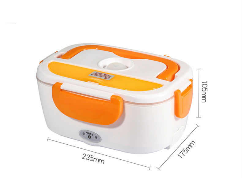 Electric Heated Lunch Box Stainless Steel Food Warmer For School Car Picnic