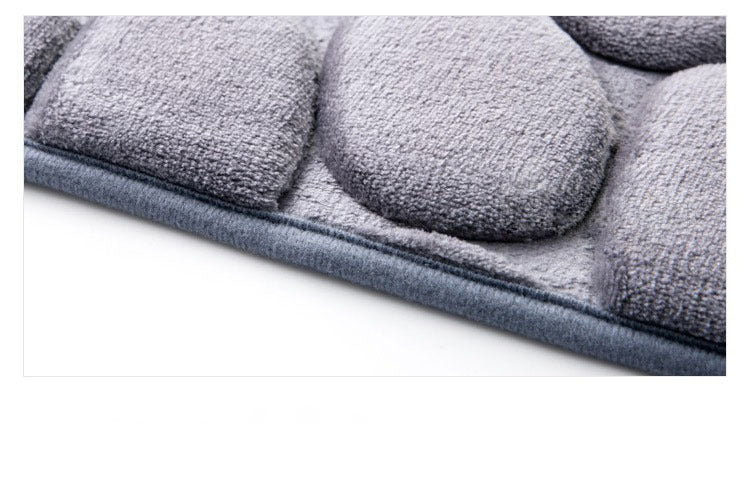 3D Cobblestone Carpet Floor Mat For Bedroom And Living Room