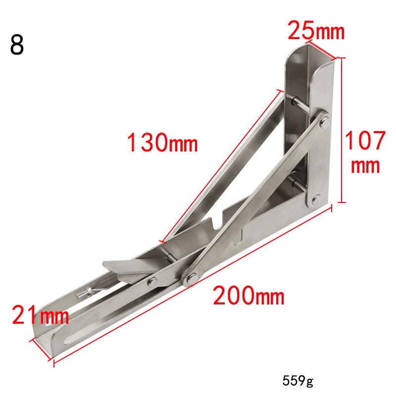 DIY Wall Mounted Folding Shelf Bracket For Space Saving Storage