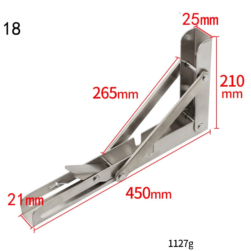 DIY Wall Mounted Folding Shelf Bracket For Space Saving Storage