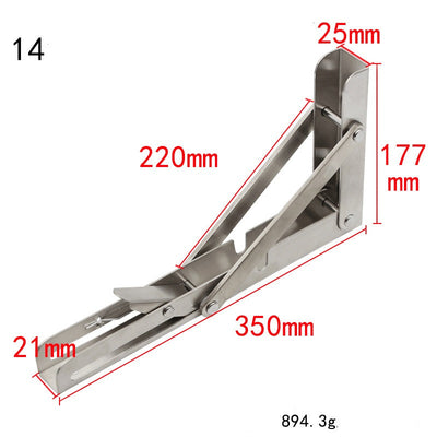 DIY Wall Mounted Folding Shelf Bracket For Space Saving Storage