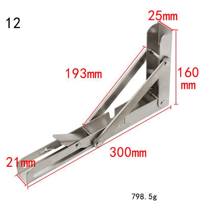DIY Wall Mounted Folding Shelf Bracket For Space Saving Storage