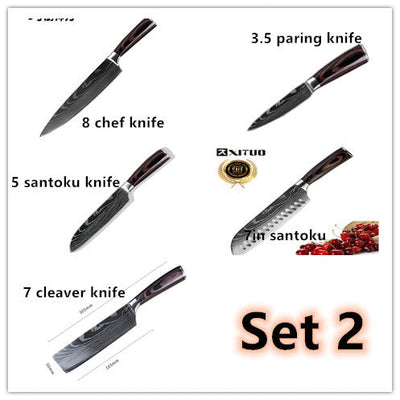 Carpenters Special Kitchen Knife Set 6 And 8 Piece Cooking Tools