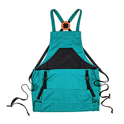 Cross Back Gardening Apron With Deep Kangaroo Pockets For Tools