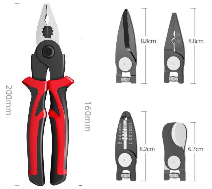 5 In 1 Multifunction Plier Tool Kit Heavy Duty Versatile Set