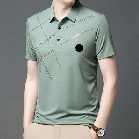 Men's Ice Silk Stretch Shirt Cool Comfortable Lightweight Design