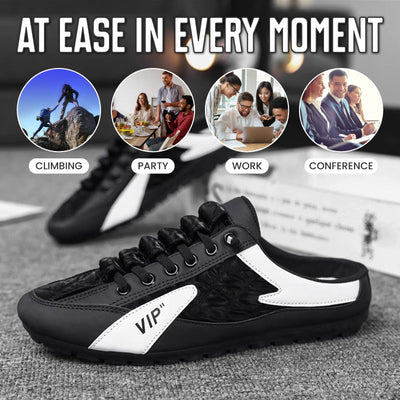 Men's Backless Sneakers Lightweight Casual Slip On Shoes