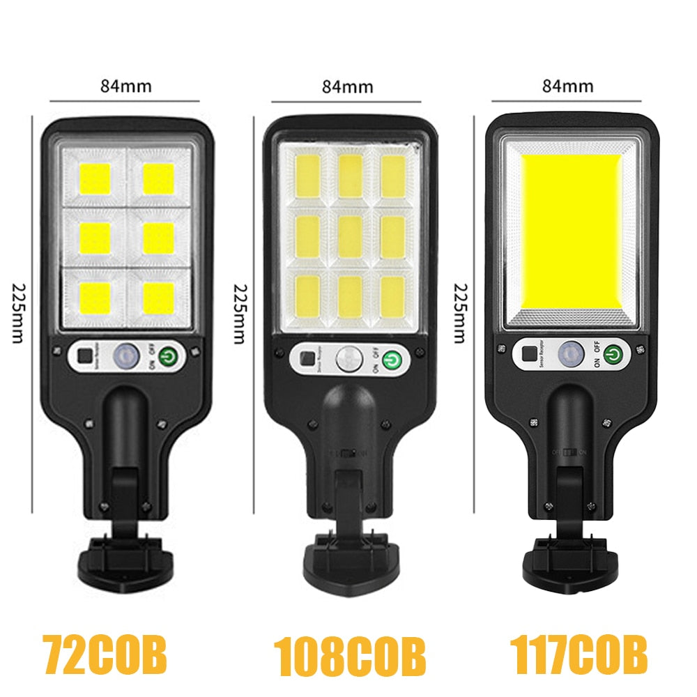 Solar Street Light With Motion Sensor Outdoor Garden Lamp