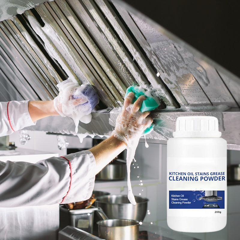 Kitchen Grease Cleaning Powder For Oil Stains And Grease Removal