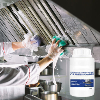 Kitchen Grease Cleaning Powder For Oil Stains And Grease Removal
