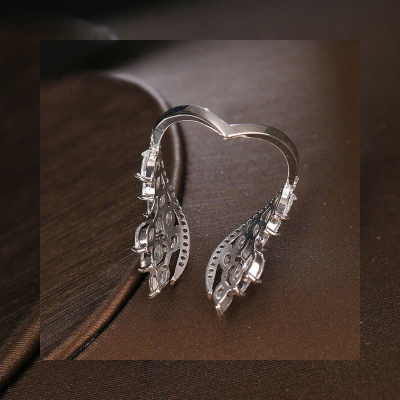 Angel Wings Jewelry Set Elegant Bracelet And Ring Accessories