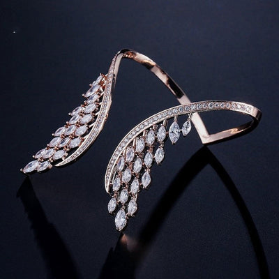 Angel Wings Jewelry Set Elegant Bracelet And Ring Accessories