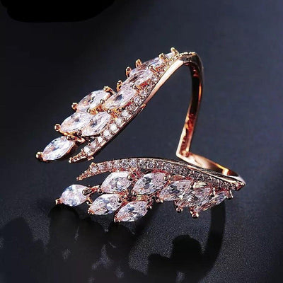 Angel Wings Jewelry Set Elegant Bracelet And Ring Accessories