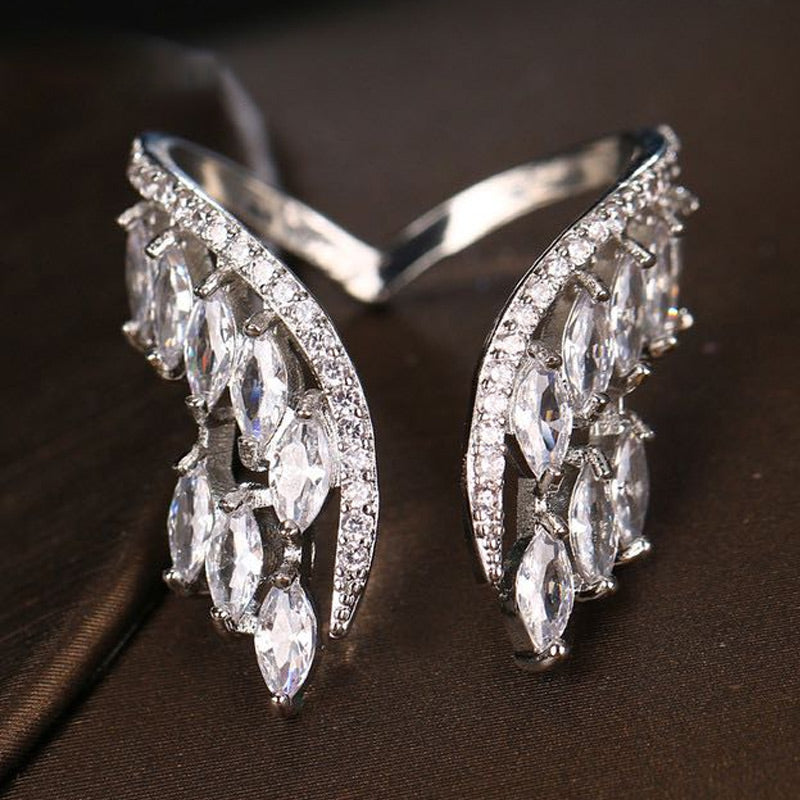 Angel Wings Jewelry Set Elegant Bracelet And Ring Accessories