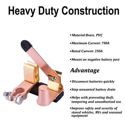 Top Post Battery Disconnect Switch Heavy Duty Master Control