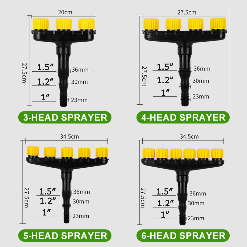 Super Large Multi-Sprayer Irrigation Nozzle Strong Pressure