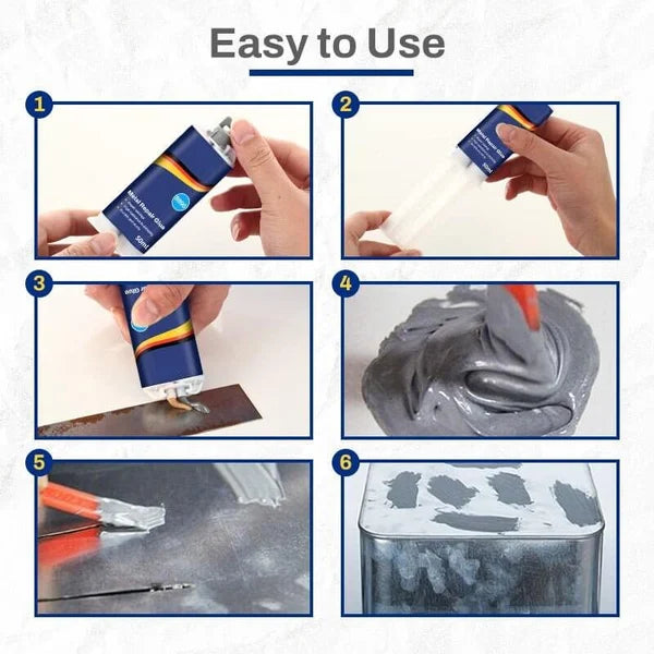 Industrial Grade Stainless Steel Metal Repair Glue For Leak Fixing