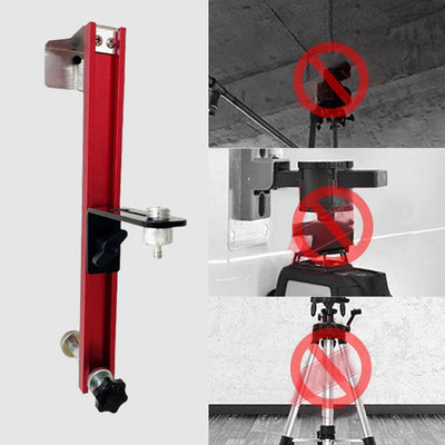 Laser Level Wall Mount Bracket Aluminum Alloy Stable Fine-Tuning