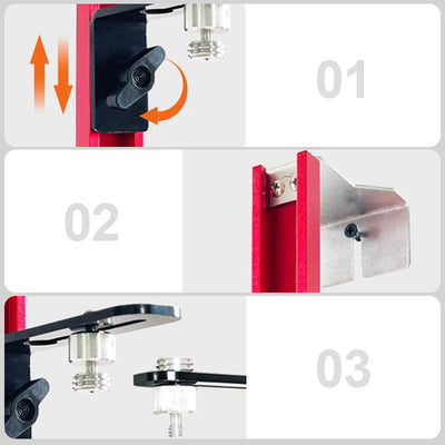 Laser Level Wall Mount Bracket Aluminum Alloy Stable Fine-Tuning