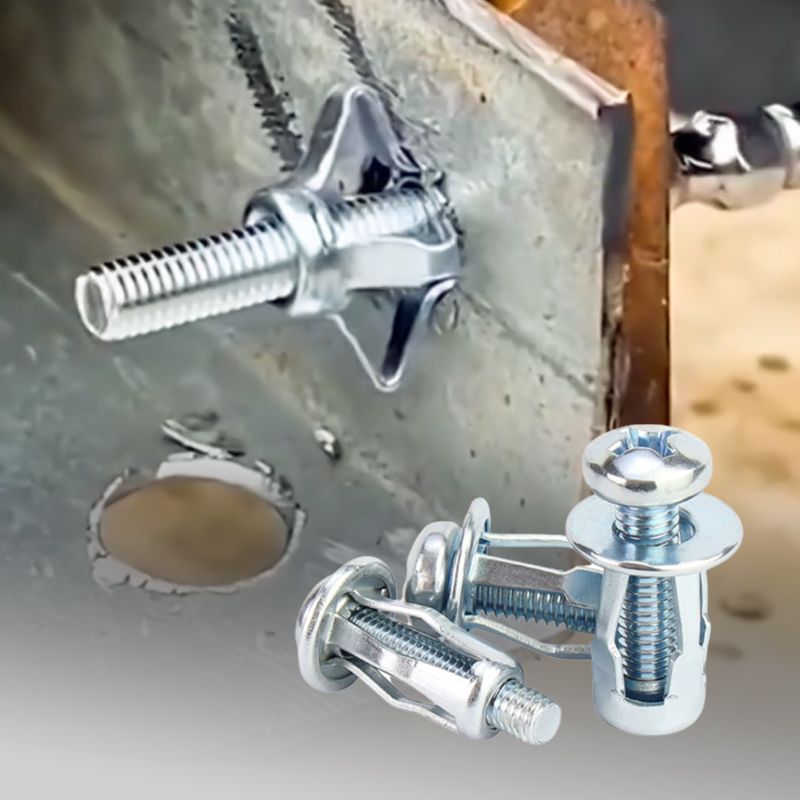 Petal Expansion Nuts With Screws Metal 20pcs Set