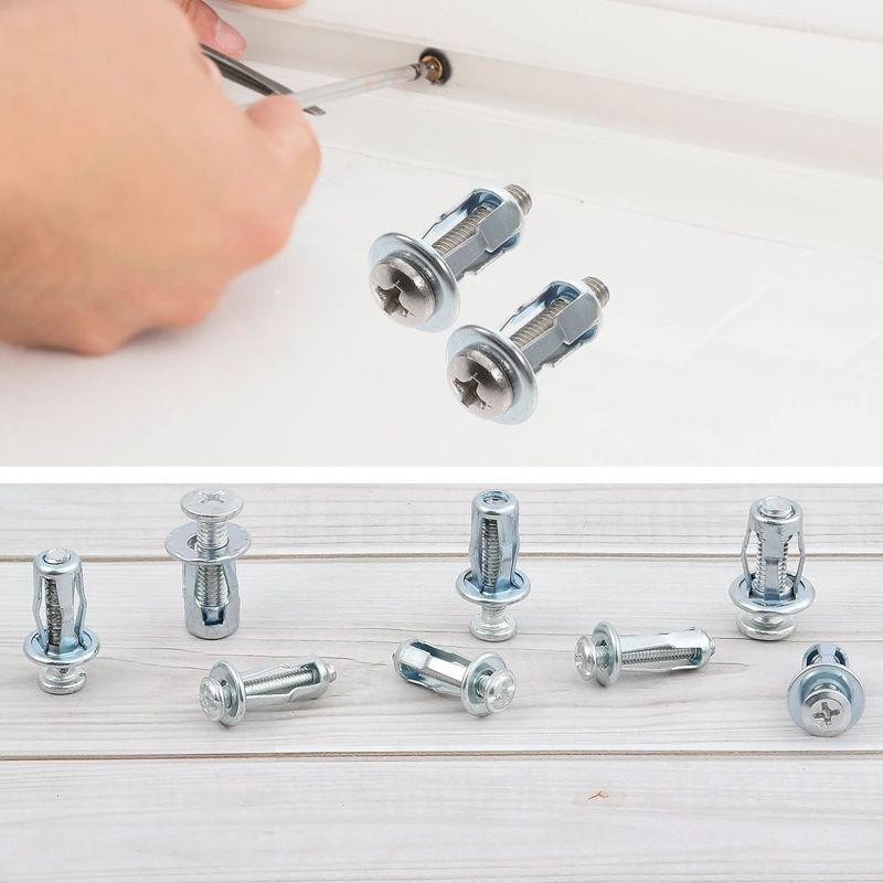 Petal Expansion Nuts With Screws Metal 20pcs Set