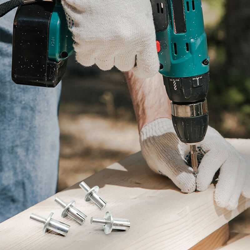 Hammer Drive Expansion Nail Aluminum Heavy Duty Fastening Tool