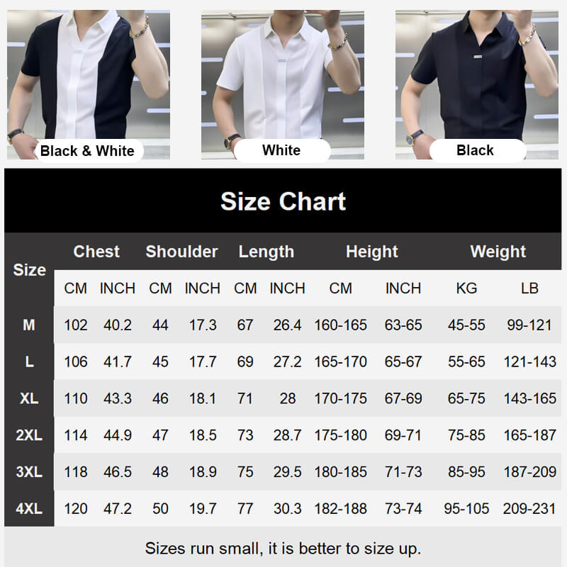 Men’s Business Casual Patchwork Shirt Stylish Office Wear