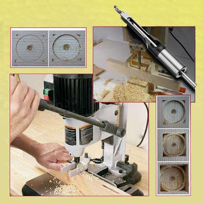 Hollow Chisel Mortise Drill Tool For Precise Woodworking Tasks