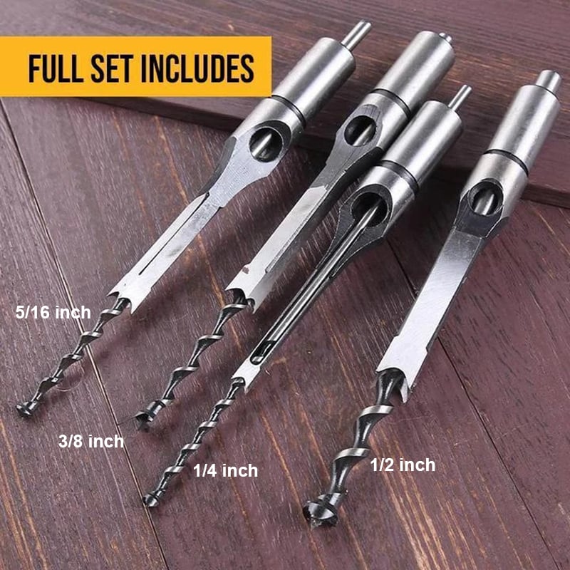 Hollow Chisel Mortise Drill Tool For Precise Woodworking Tasks