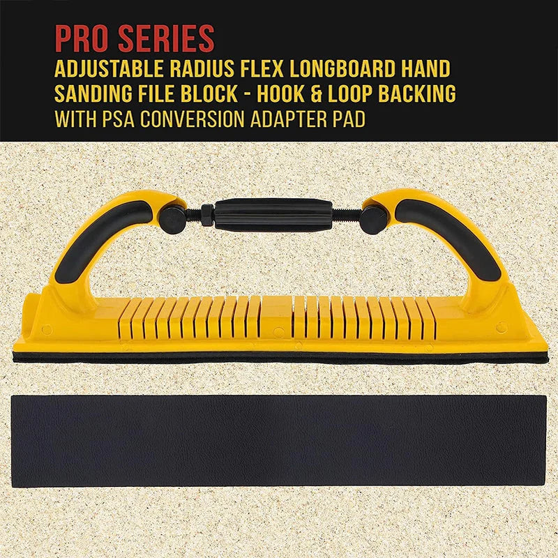 Adjustable Hand Sanding Block For Longboard Radius Flex Grinding