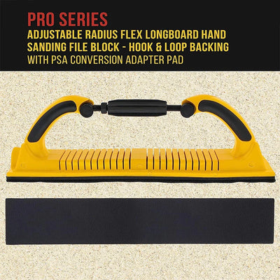 Adjustable Hand Sanding Block For Longboard Radius Flex Grinding