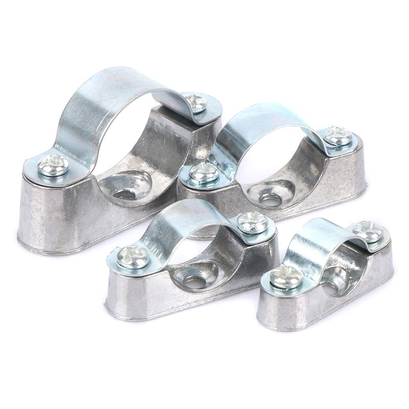 304 Stainless Steel Pipe Holder Durable Industrial Mounting Clamp