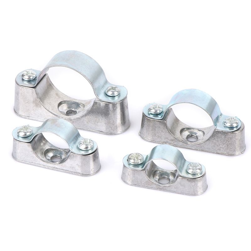 304 Stainless Steel Pipe Holder Durable Industrial Mounting Clamp