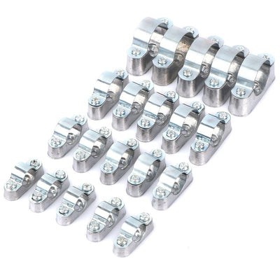 304 Stainless Steel Pipe Holder Durable Industrial Mounting Clamp