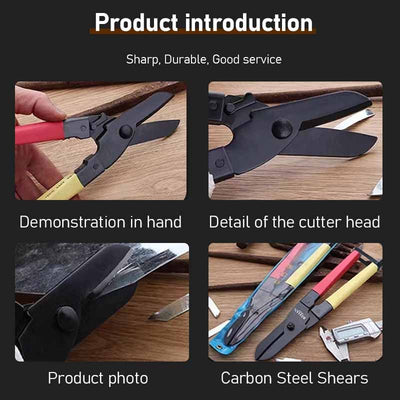 Heavy Duty Carbon Steel Scissors For Precision Metal Cutting