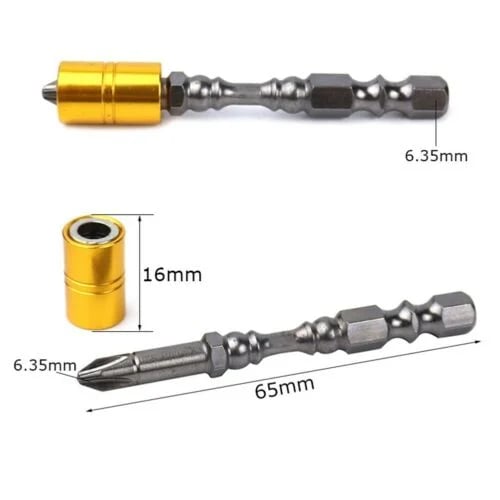 5 Pcs Set Magnetic Screwdriver Bits Strong Durable Set