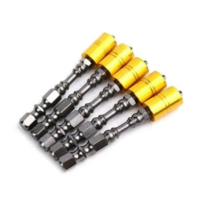 5 Pcs Set Magnetic Screwdriver Bits Strong Durable Set