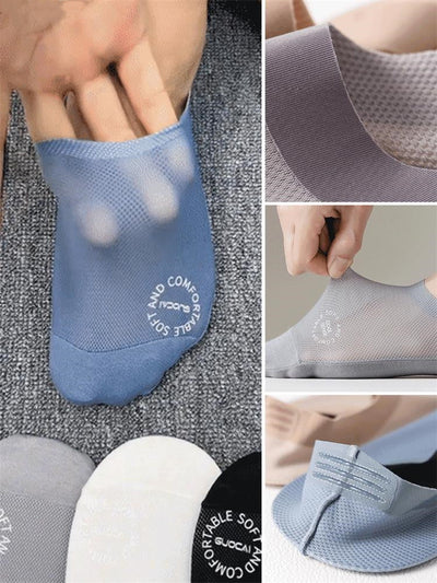 Ice Silk Mesh Socks Breathable Comfortable Lightweight Pack