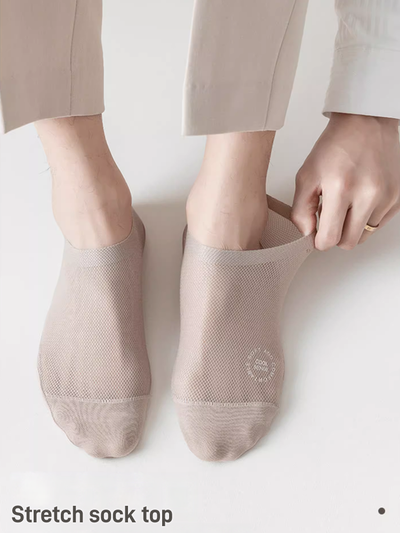 Ice Silk Mesh Socks Breathable Comfortable Lightweight Pack