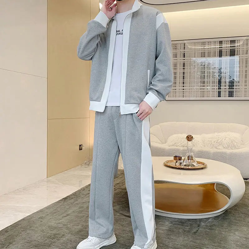 Men's Jogging Tracksuit Set Casual Two Piece Sports Outfit