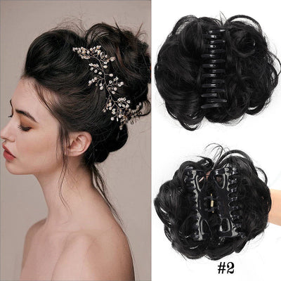 Natural Wig With Hair Clips Stylish Comfortable Secure Fit