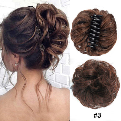 Natural Wig With Hair Clips Stylish Comfortable Secure Fit