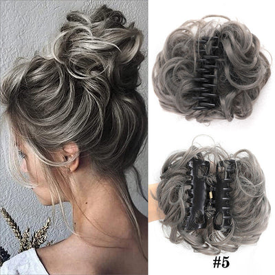 Natural Wig With Hair Clips Stylish Comfortable Secure Fit