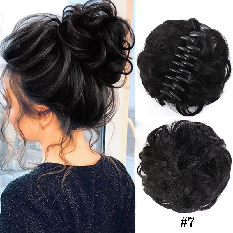 Natural Wig With Hair Clips Stylish Comfortable Secure Fit
